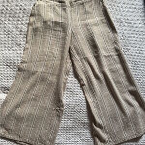 J. Jill Beige Striped Pants